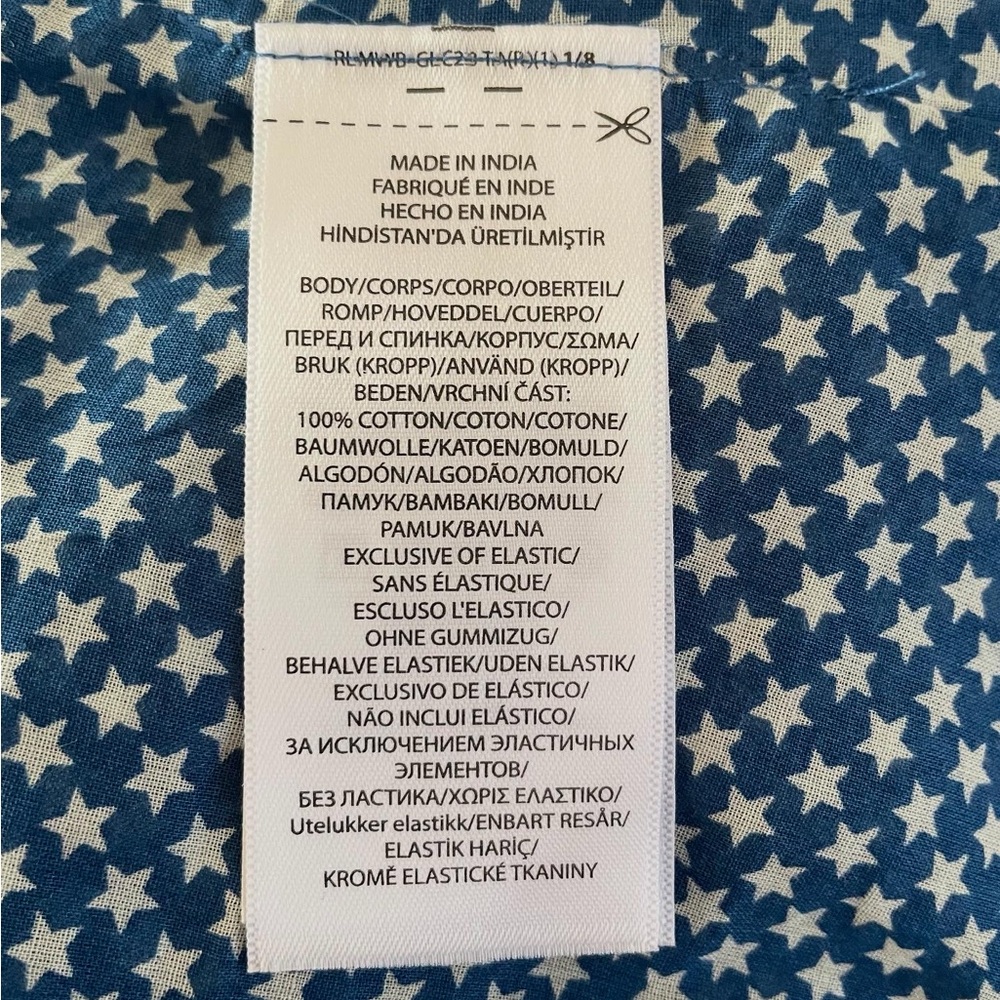 Polo Ralph Lauren blue and white star print dress! - Picture 9 of 11